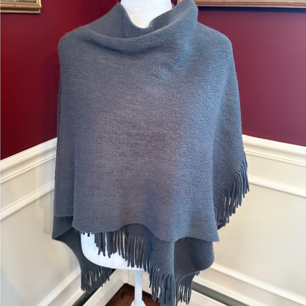 Cozy Knit Wrap with Fringe